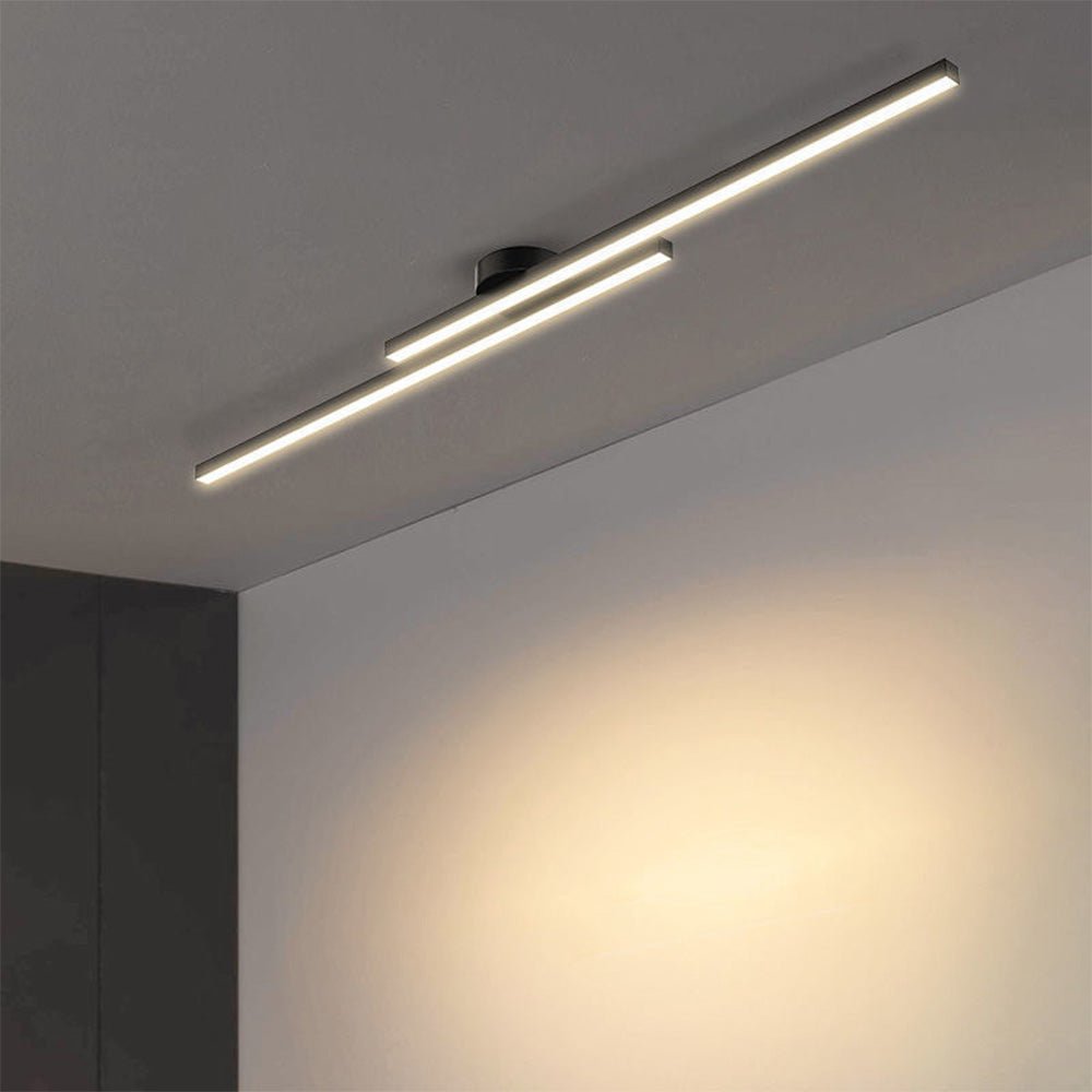 Variant image for Modern Aluminium Long Strip Semi Flush Mount LED Ceiling Light | Ceiling Light | Flush Mount Ceiling Light | LED Ceiling Lights | Ceiling Light Fixture | Indoor Lighting – Emeglin-2