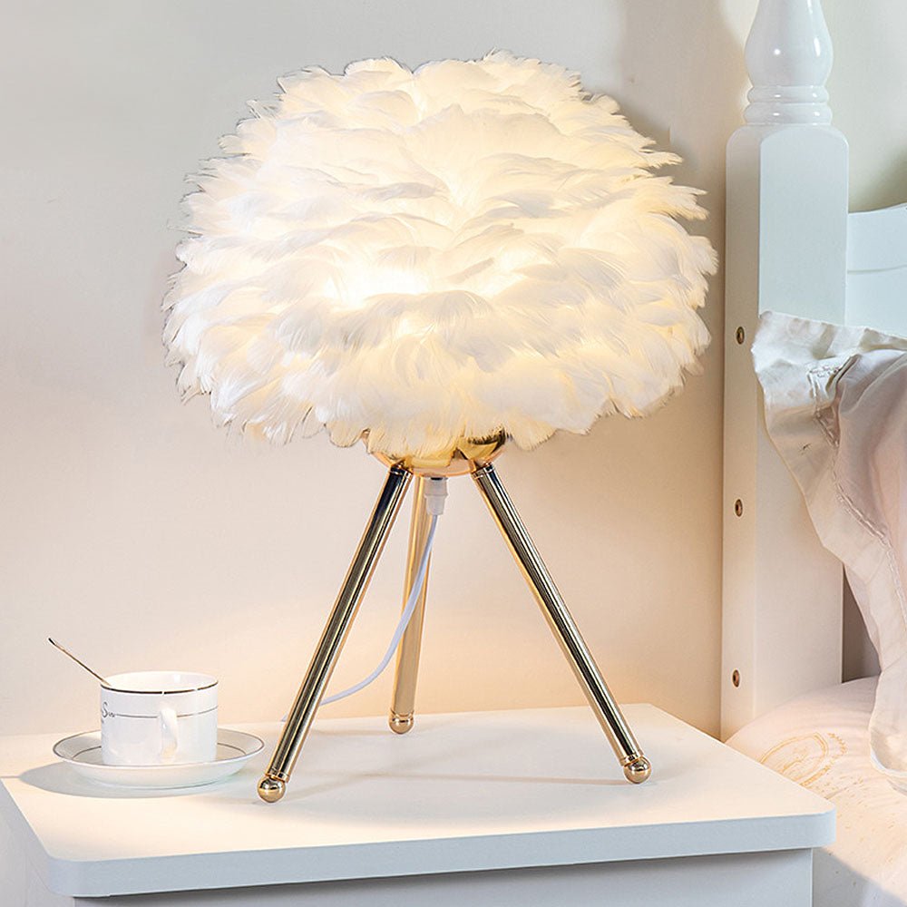 Creative Feather Table Lamp