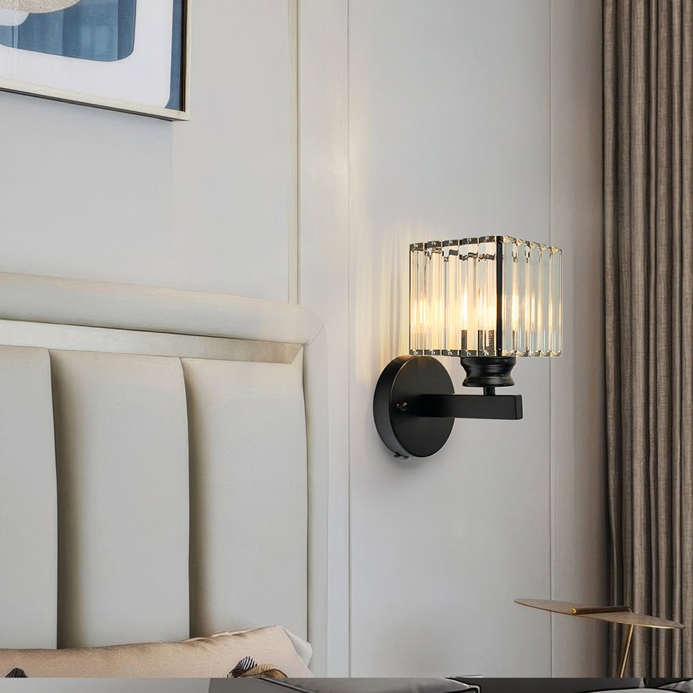 Crystal Round and Square Wall Lights