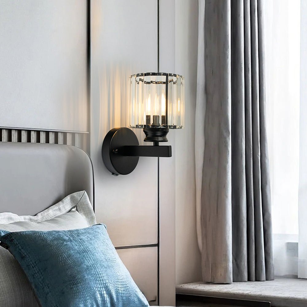Crystal Round and Square Wall Lights