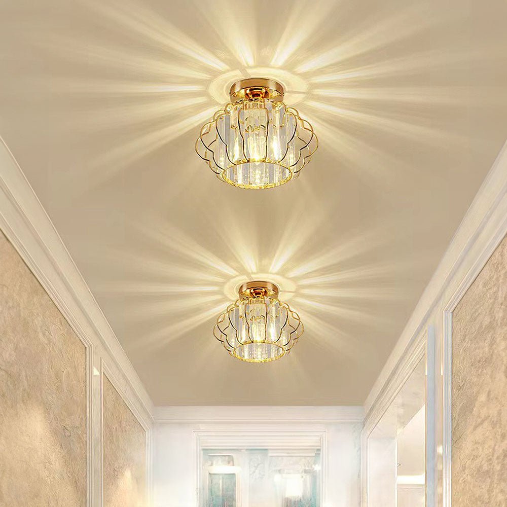 Variant image for Luxurious Gold Crystal Ceiling Light | Ceiling Light | Ceiling Light Fixture | Pendant Light | Home Decor | Hallway Lighting – Emeglin-3