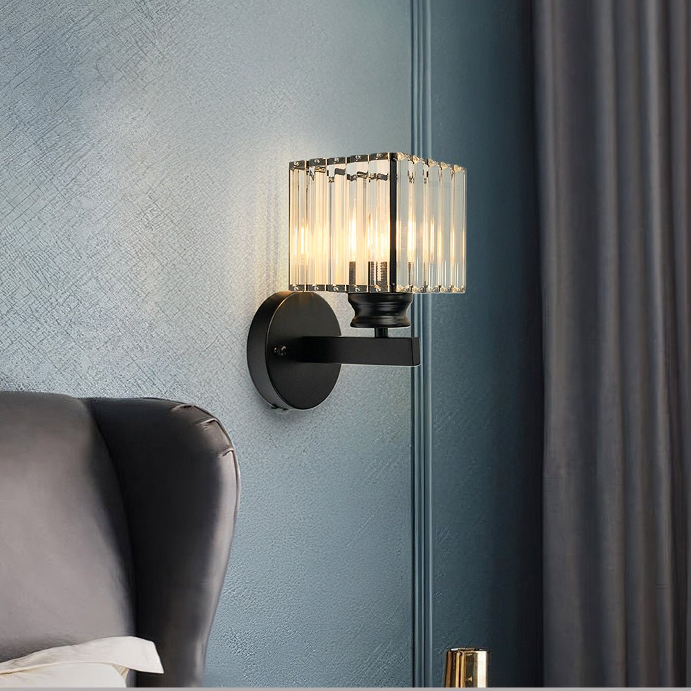 Crystal Round and Square Wall Lights
