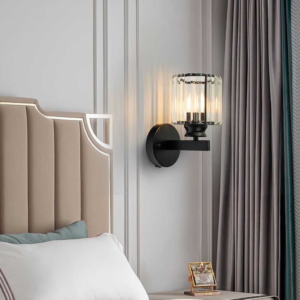 Crystal Round and Square Wall Lights