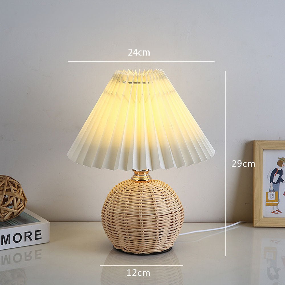 Modern Simple Bamboo Weaving Table Lamp