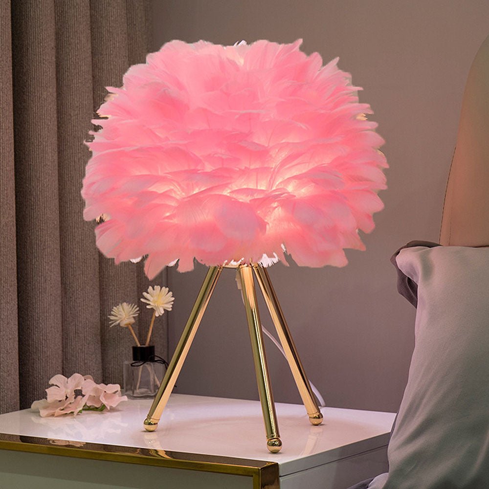 Creative Feather Table Lamp
