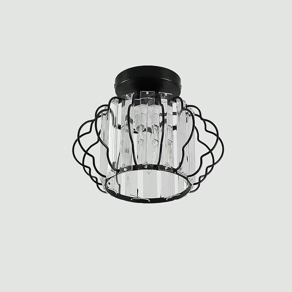 Luxurious Gold Crystal Ceiling Light