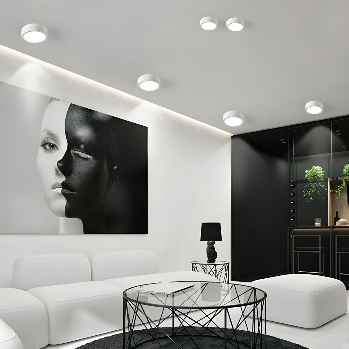 Nordic Style Indoor Surface Flush Ceiling Light