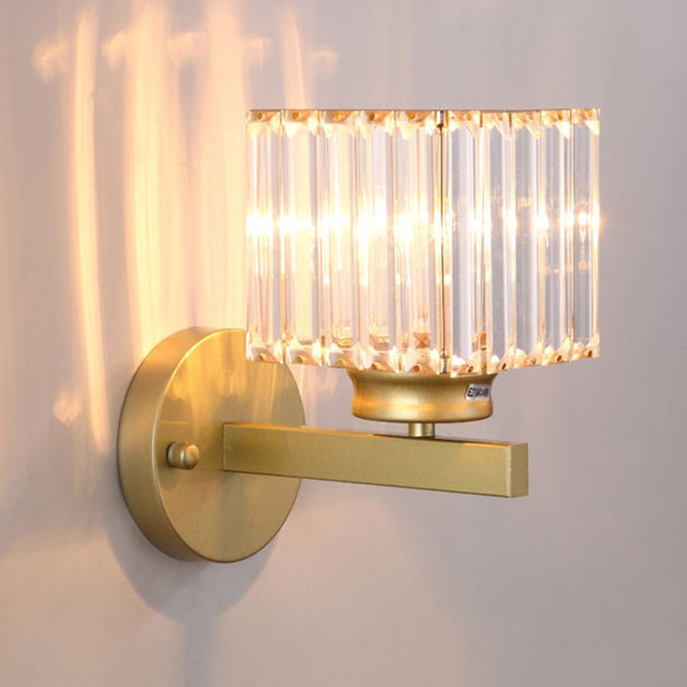 Variant image for Crystal Round and Square Wall Lights | Wall Sconces | Wall Lamp | Wall Light | Sconce Lighting | Elegant Home Decor – Emeglin-4