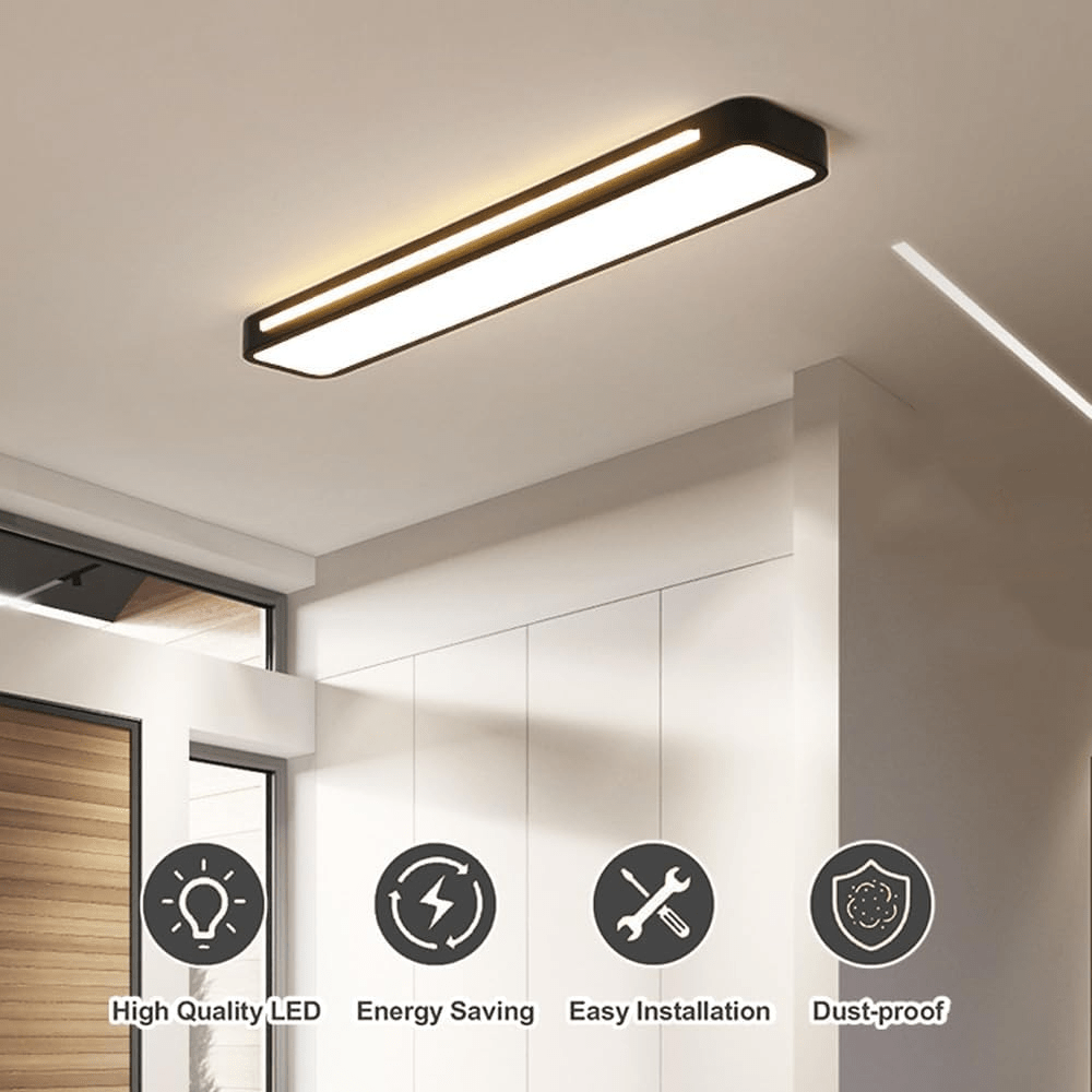 Modern Nordic Minimalist Long LED Ceiling Light