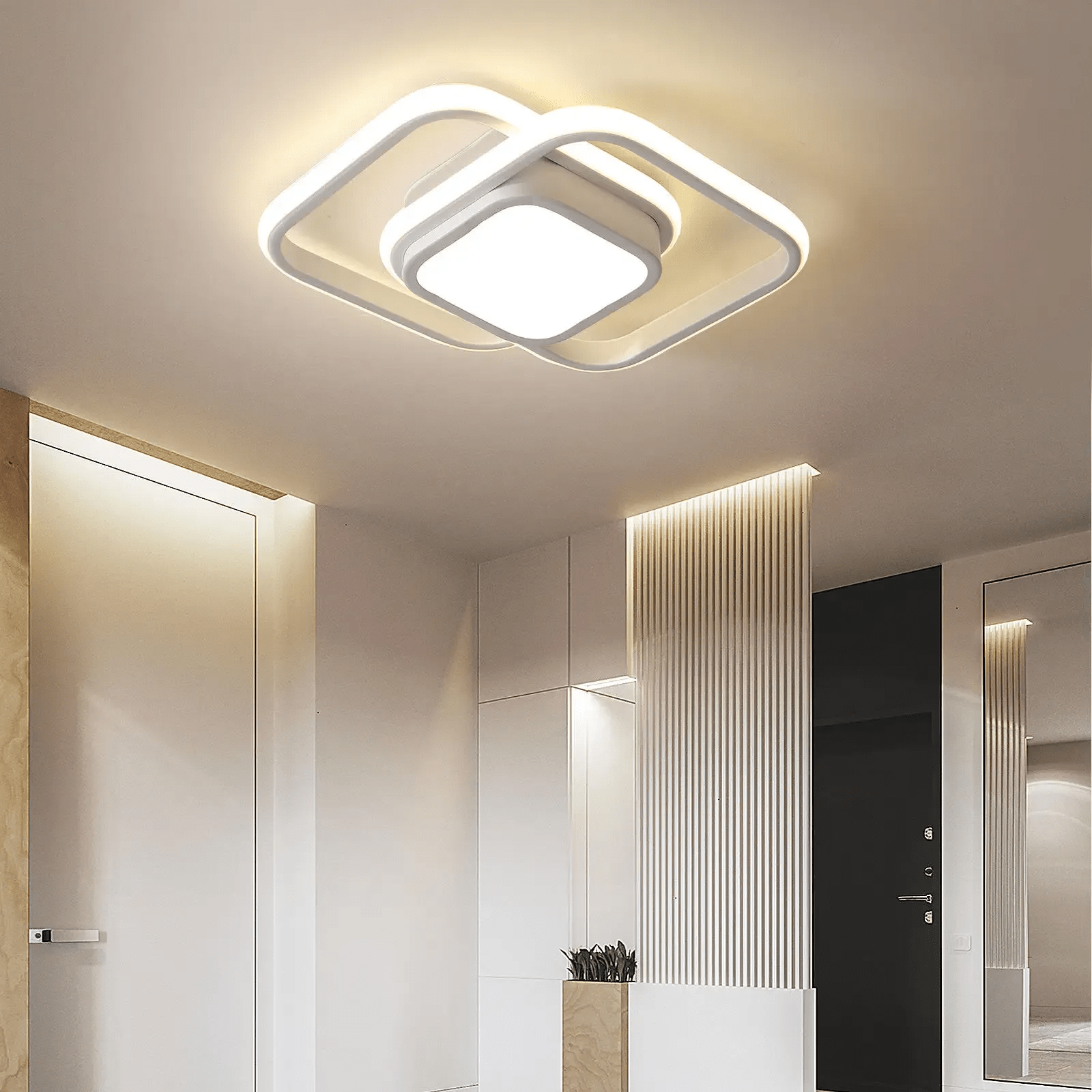 Variant image for Minimalist Double Ring LED Ceiling Lamp | Flush Mount Ceiling Light | Ceiling Light Fixture | LED Ceiling Lights | Ceiling Lights – Emeglin-13