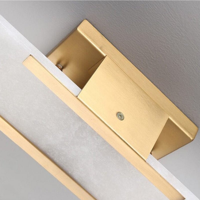 Chan Black and Gold LED Wall Lamp