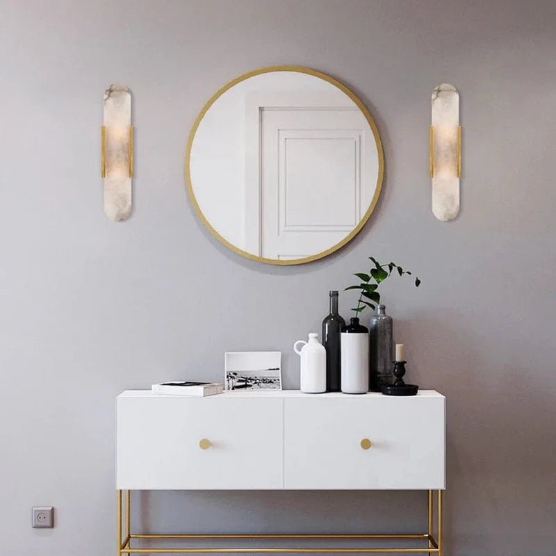 Chan Black and Gold LED Wall Lamp