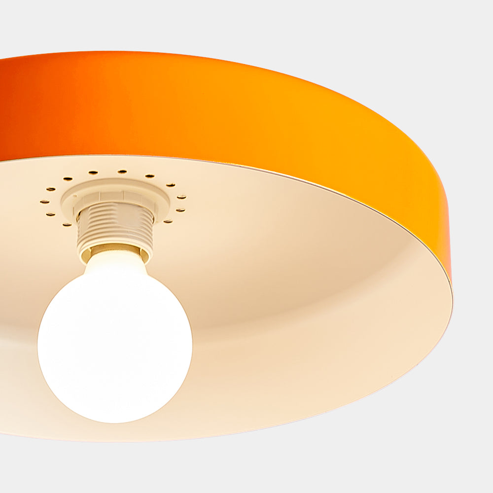 Contemporary Iron Round LED Flush Mount Ceiling Light