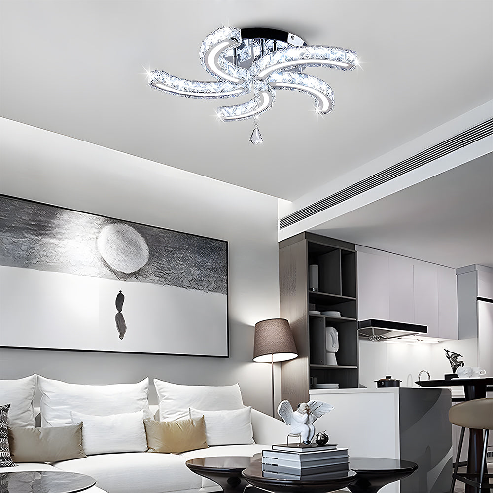 Crystal LED Ceiling Light