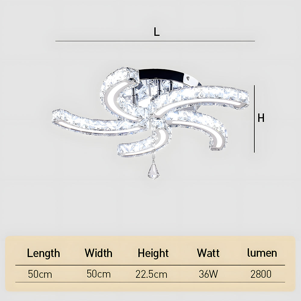 Crystal LED Ceiling Light