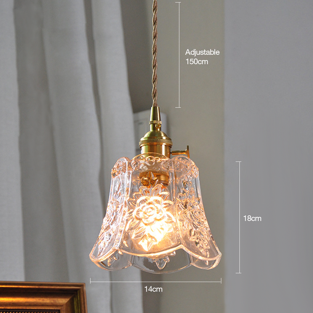 Flower Glass Pendant Light
