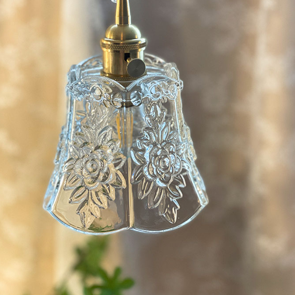 Flower Glass Pendant Light