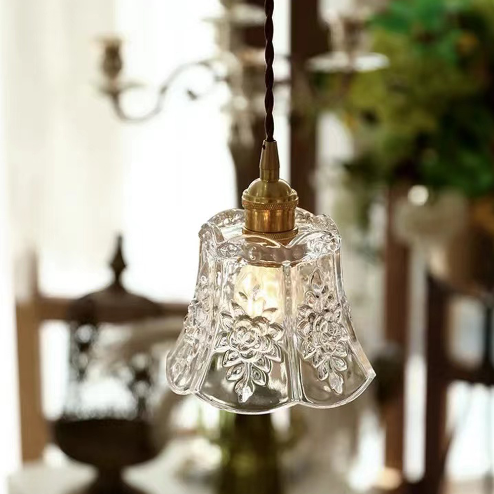 Flower Glass Pendant Light
