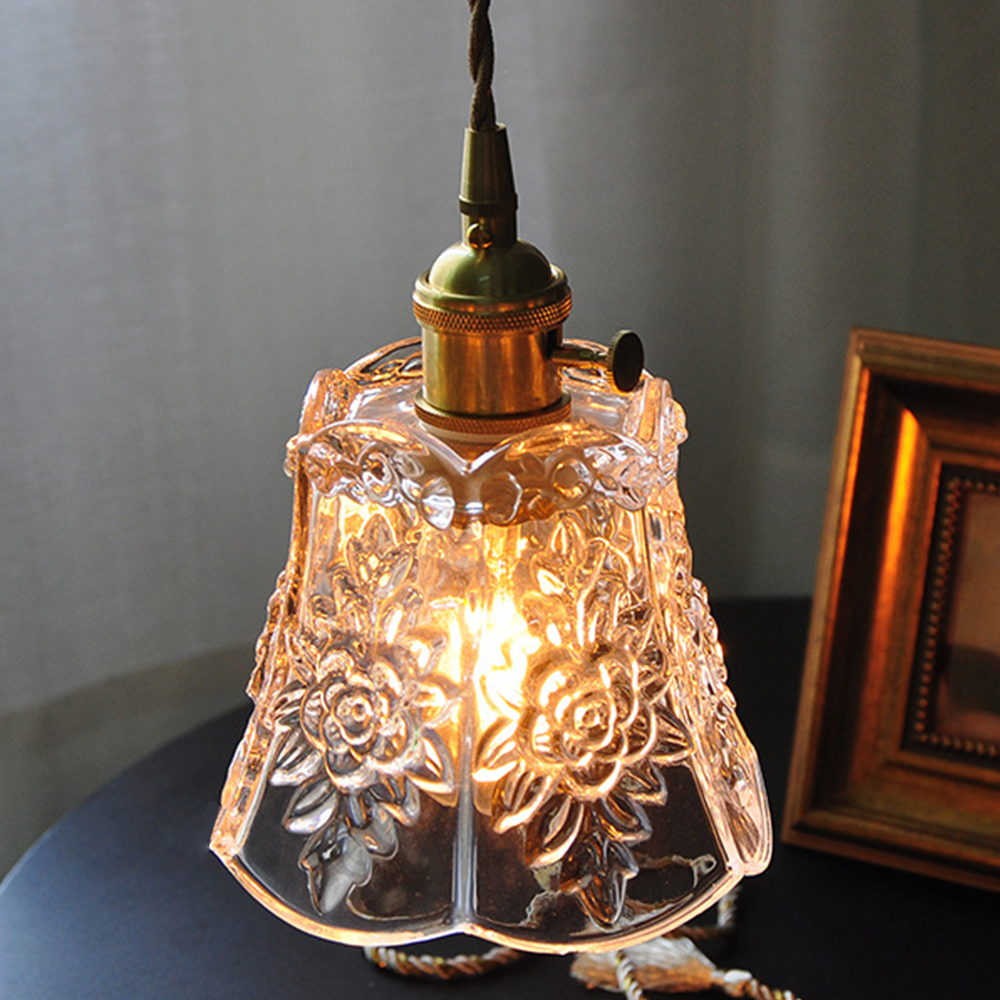 Flower Glass Pendant Light