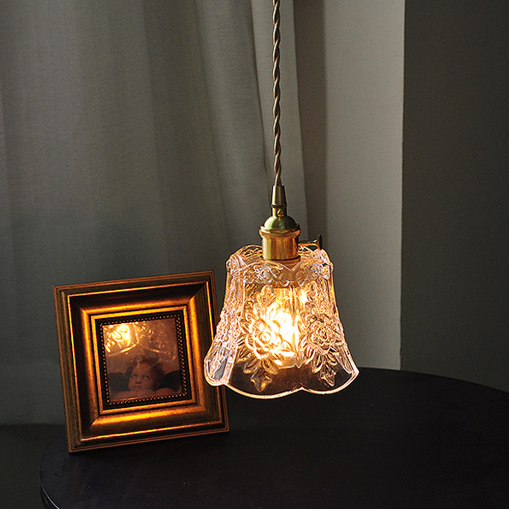 Flower Glass Pendant Light