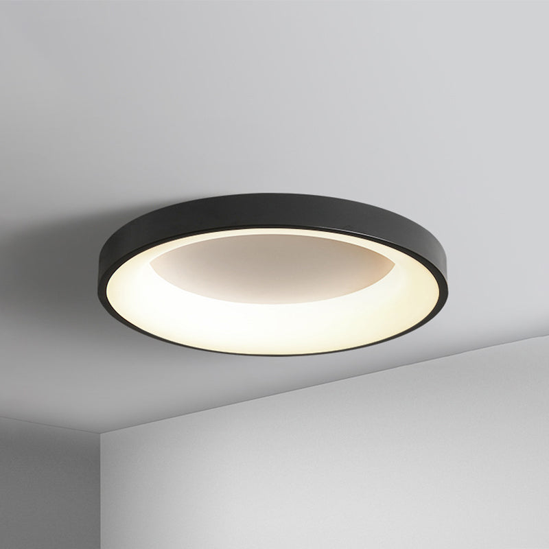 Metal Circular Flush Mount Ceiling Lamp