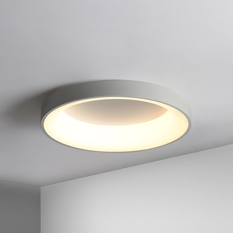 Metal Circular Flush Mount Ceiling Lamp