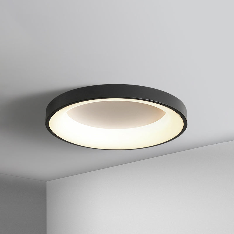 Metal Circular Flush Mount Ceiling Lamp