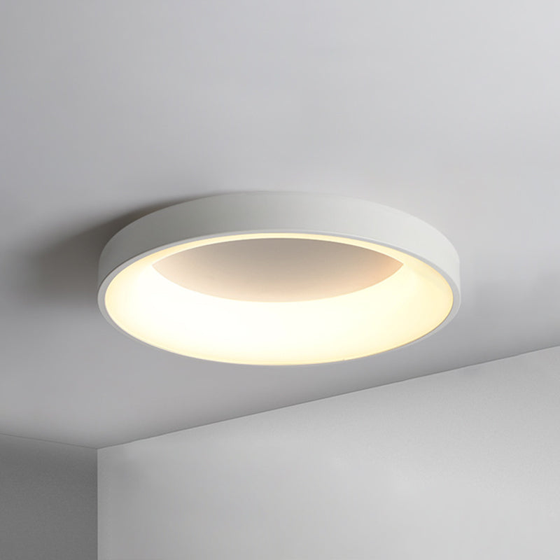 Metal Circular Flush Mount Ceiling Lamp