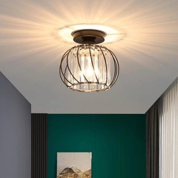 Set of 2 Simple Luxury Glass Hallway Ceiling Light