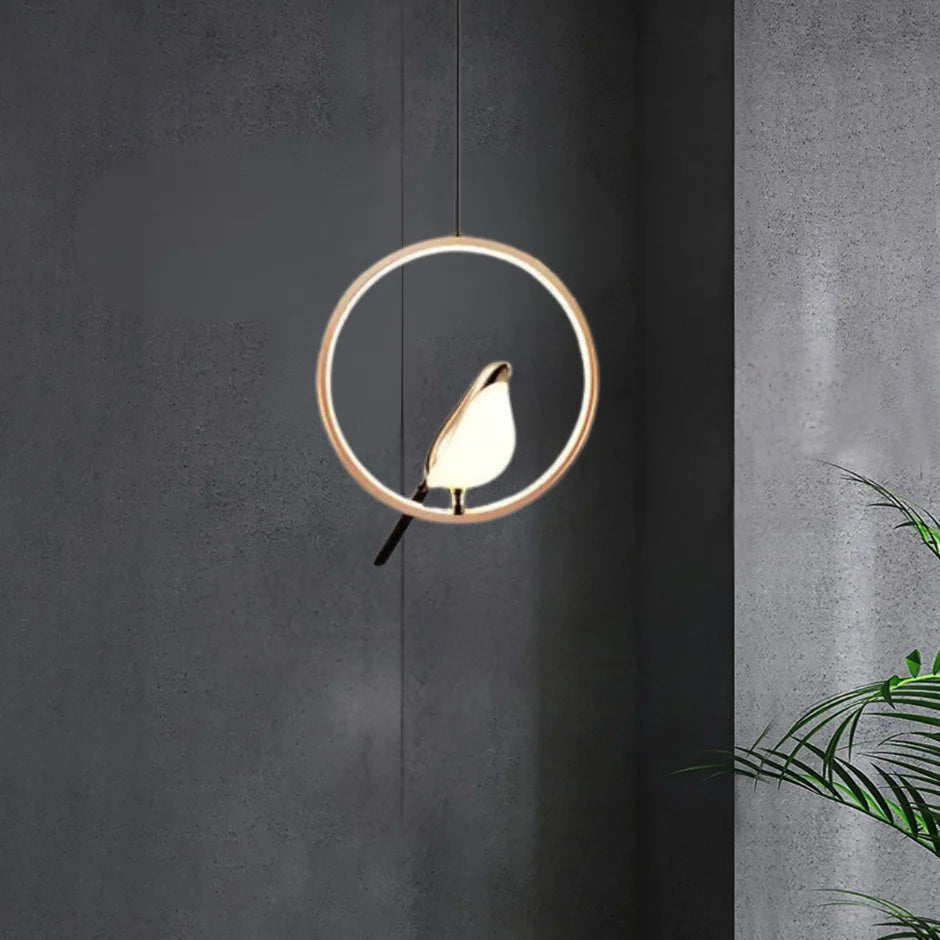 Modern Chic Golden Bird Pendant Light