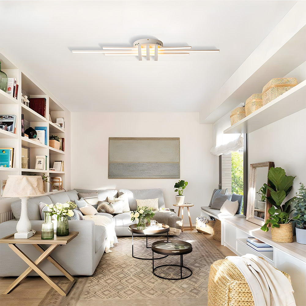 Modern Design Lines Aluminum Ceiling Lamp