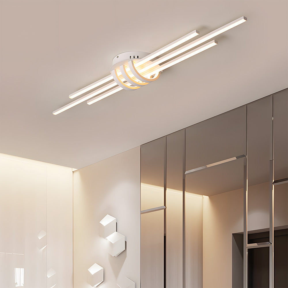 Modern Design Lines Aluminum Ceiling Lamp