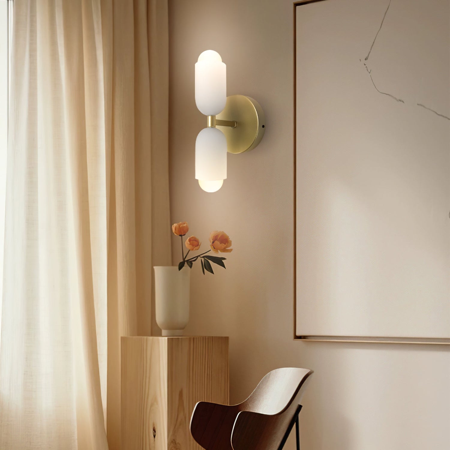 Modern Double Heads Wall Sconce