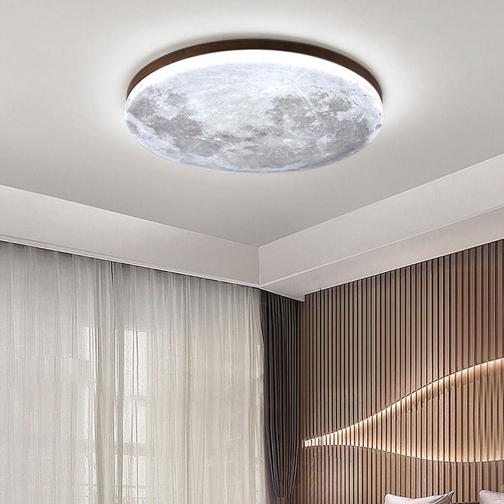 Variant image for Simple Minimalist Moon Round LED Ceiling Light | Flush Mount Ceiling Light | LED Ceiling Lights | Ceiling Light Fixture | Modern Ceiling Light – Emeglin-16