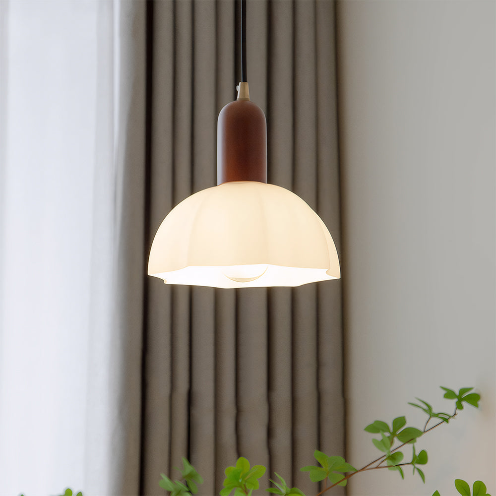 Retro Glass Shade Pendant Light