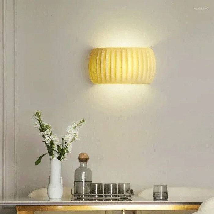 RibbedGlow Wall Lamp