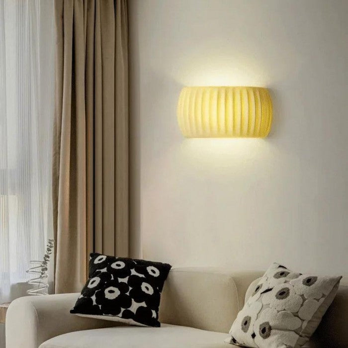 RibbedGlow Wall Lamp
