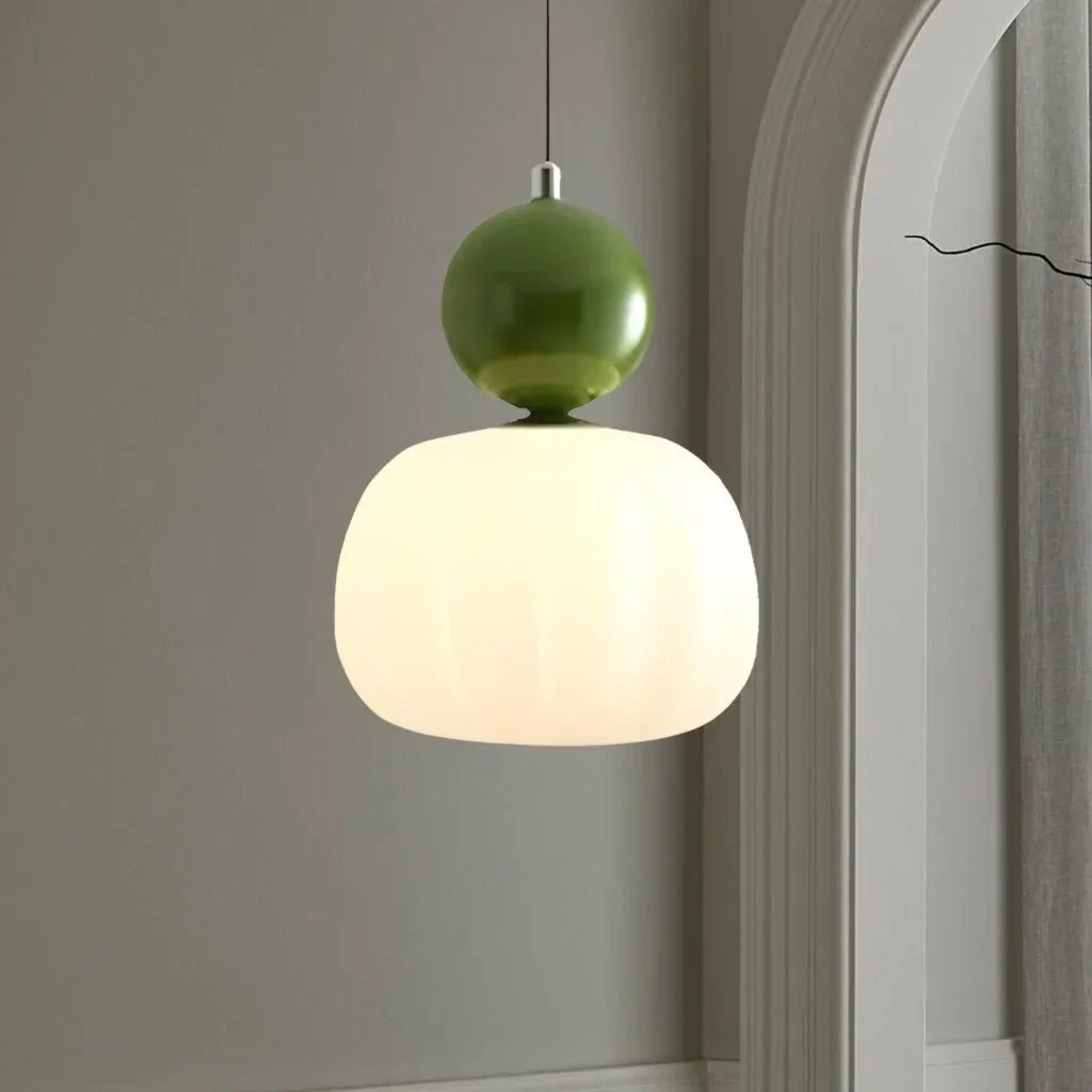 Variant image for Scout Cream Art Deco Pendant Light | Kitchen Pendant Lighting | Glass Pendant Lights | Ceiling Light Fixture | Pendant – Emeglin-2