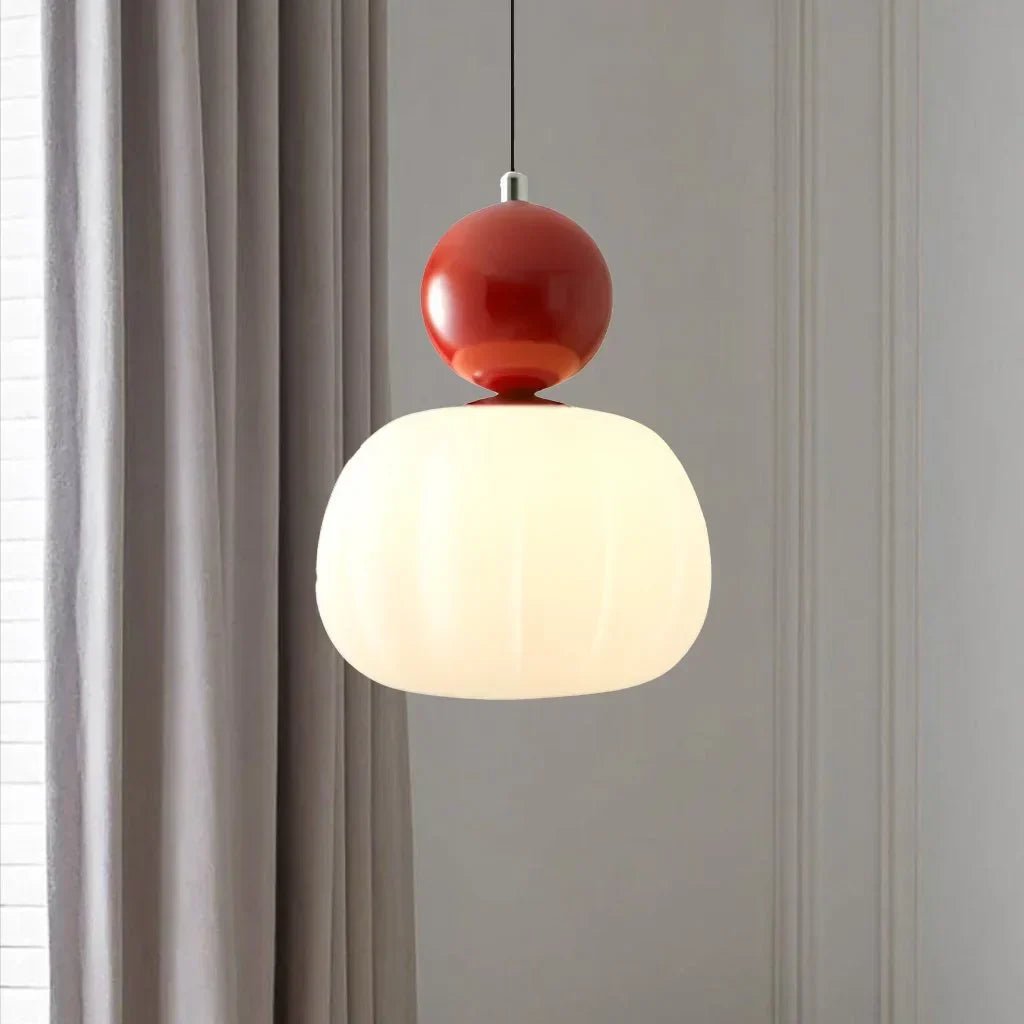 Variant image for Scout Cream Art Deco Pendant Light | Kitchen Pendant Lighting | Glass Pendant Lights | Ceiling Light Fixture | Pendant – Emeglin-3