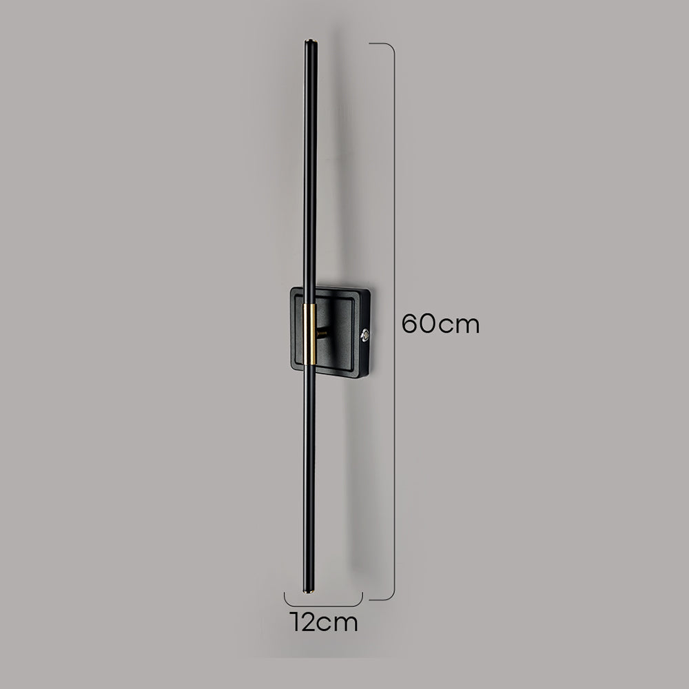 Set of 2 Industrial Black Iron LED Wall Lights s
