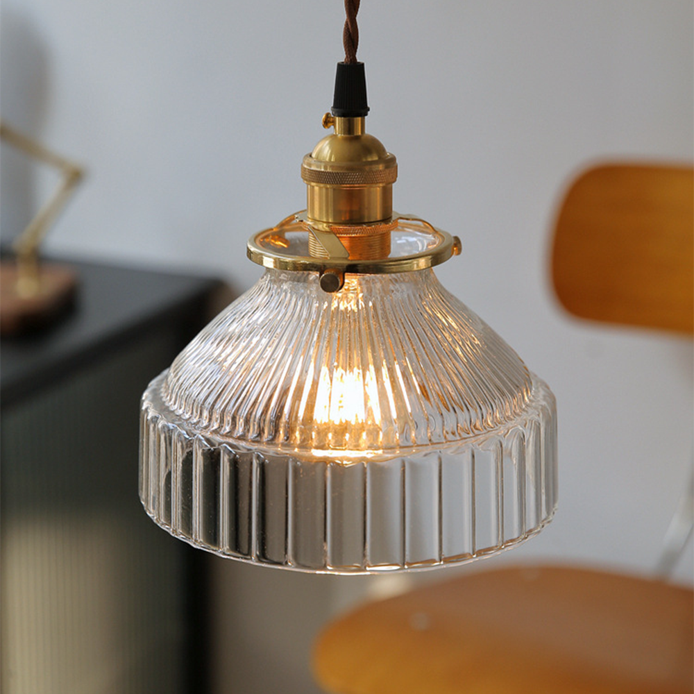 Vintage Glass Pendant Light
