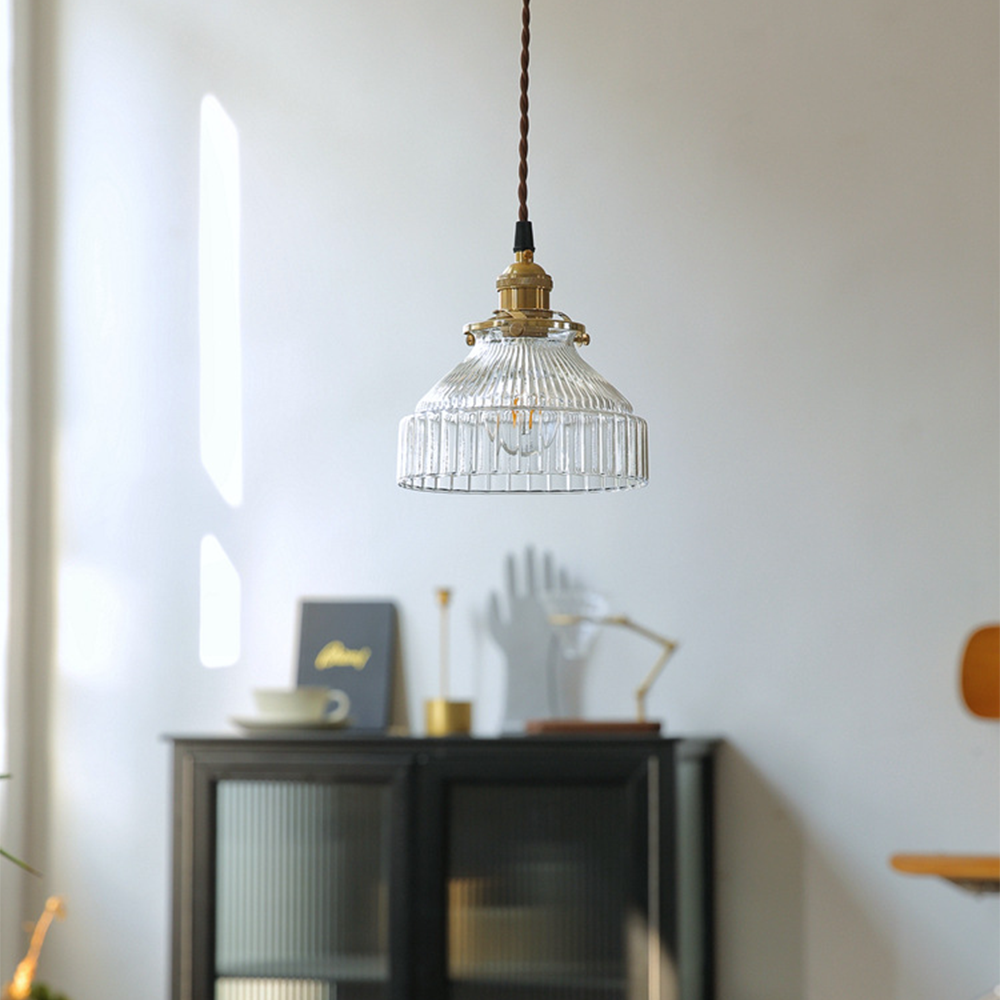 Vintage Glass Pendant Light