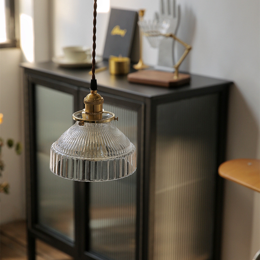 Vintage Glass Pendant Light