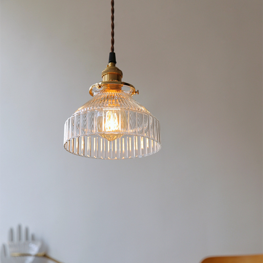 Vintage Glass Pendant Light