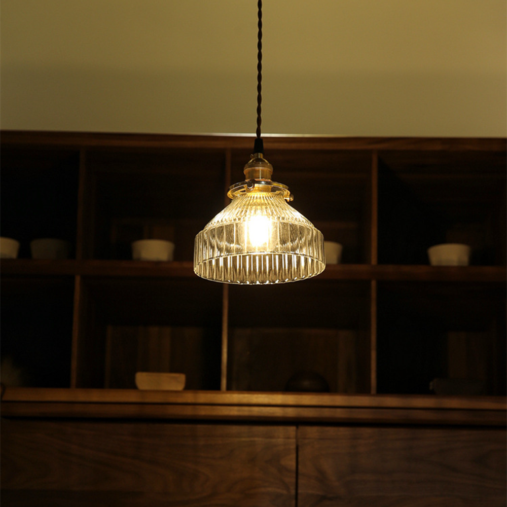 Vintage Glass Pendant Light