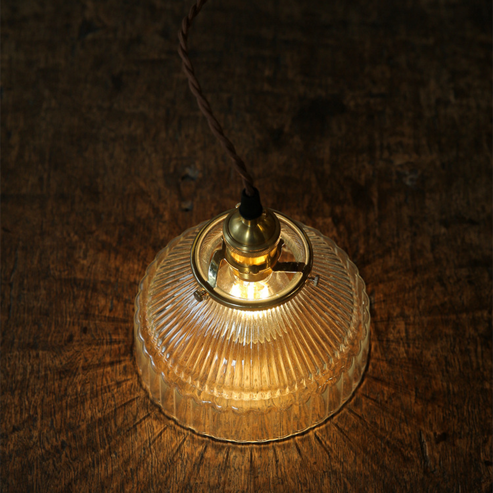 Vintage Glass Pendant Light
