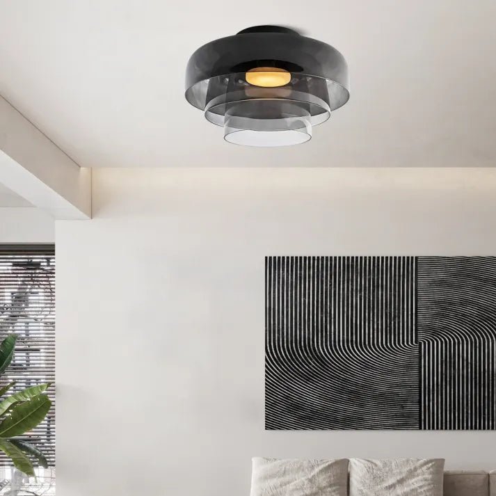 Variant image for Nordic Designer Glass Ceiling Lamp | Ceiling Light Fixture | LED Ceiling Lights | Glass Pendant Lights | Ceiling Lights – Emeglin-9