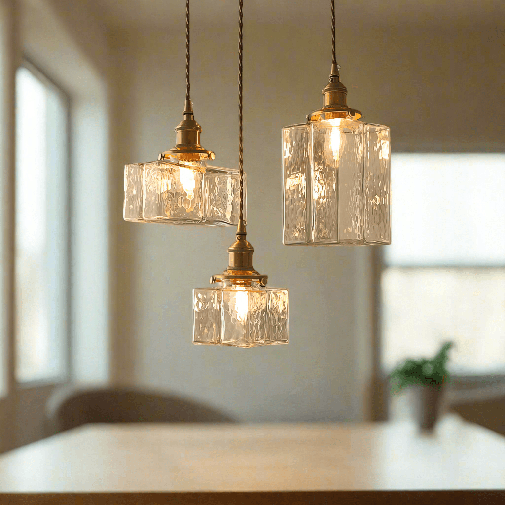 Fatima Modern Retro Hanging Glass Lamp