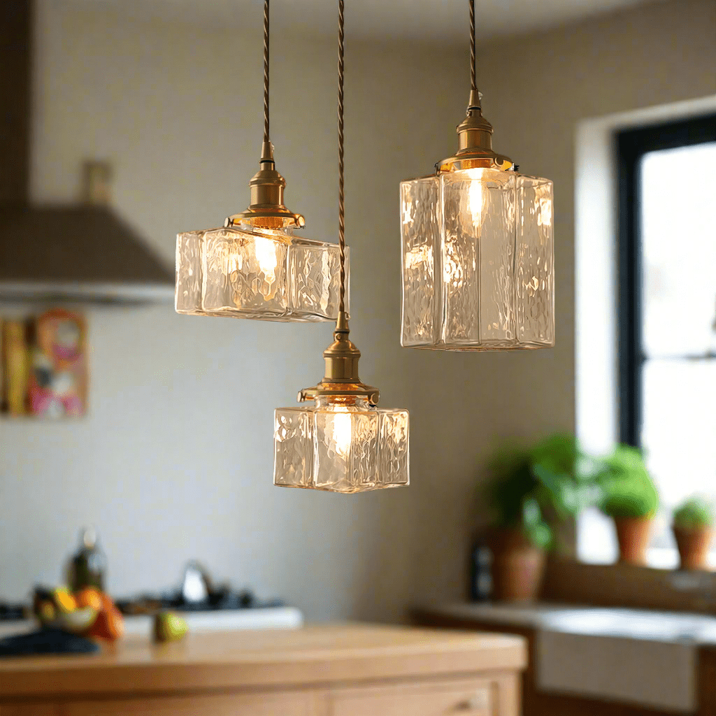 Fatima Modern Retro Hanging Glass Lamp