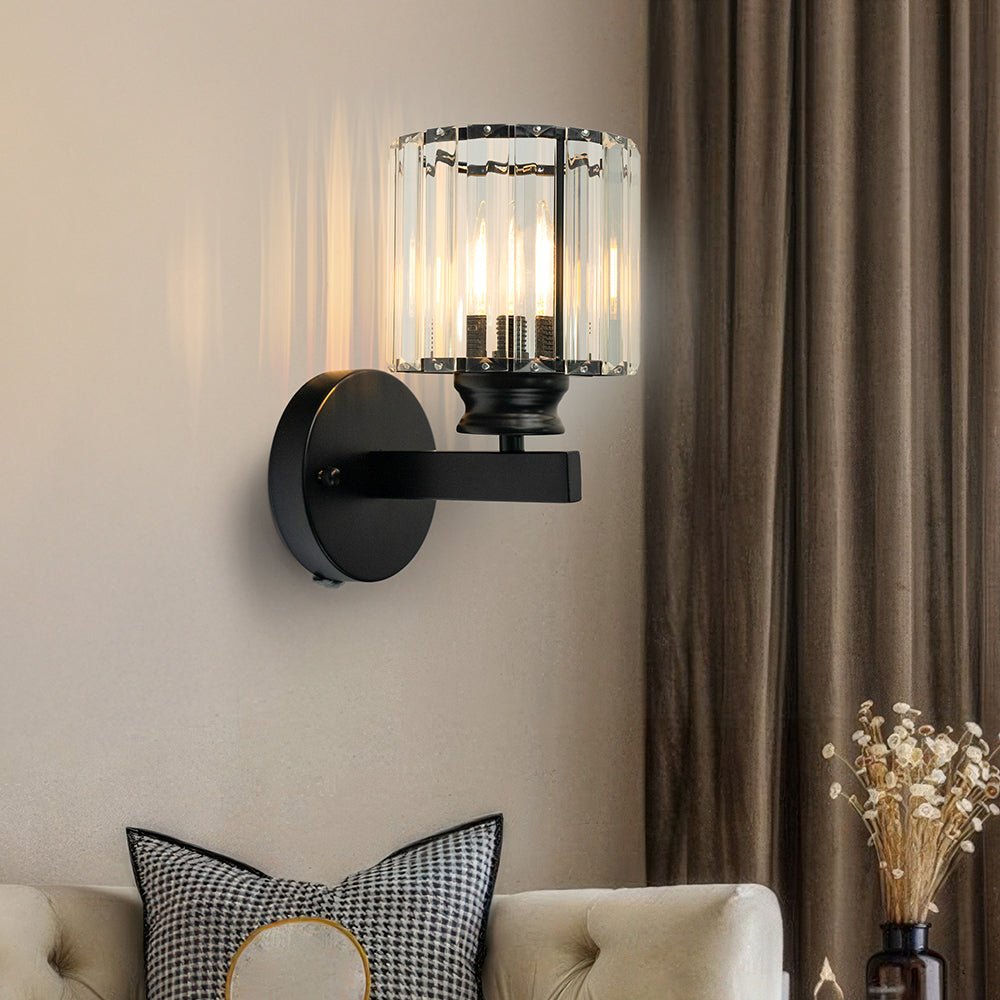 Crystal Round and Square Wall Lights